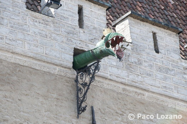 Dragón en el Ayuntamiento de Tallin