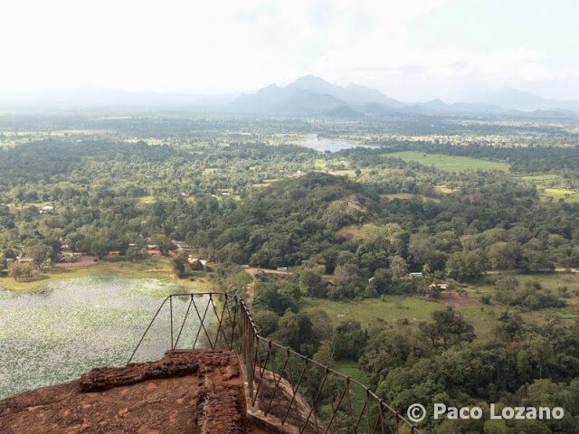 Panorama desde la cima de la fortaleza de Sigiriya