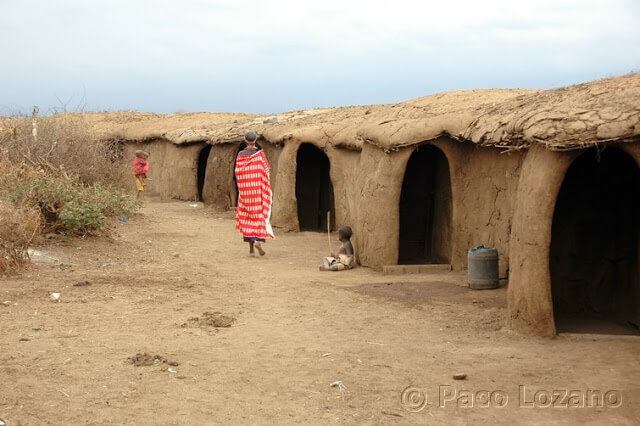 Poblado masai en Amboseli