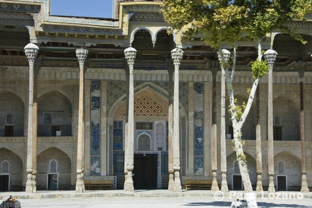 Mezquita Bolo Hauz, Bujará, Uzbekistán